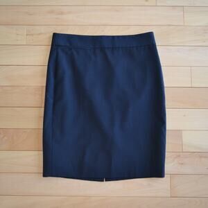 J Crew Pencil Skirt Black Size 4